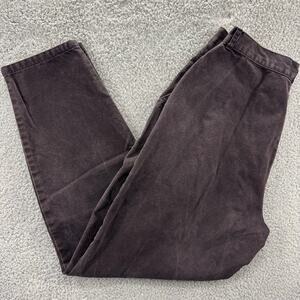 A. Smile‎ Cavallo Jeans Womens 16 Brown High Waist Tapered Leg Vintage USA Made